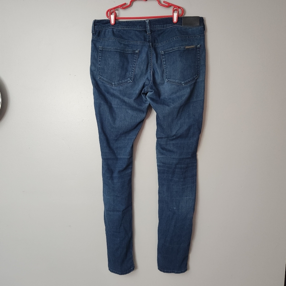 Armani Exchange Men's Size 29 skinny denim blue jeans 33.5 inch inseam - Picture 3 of 12